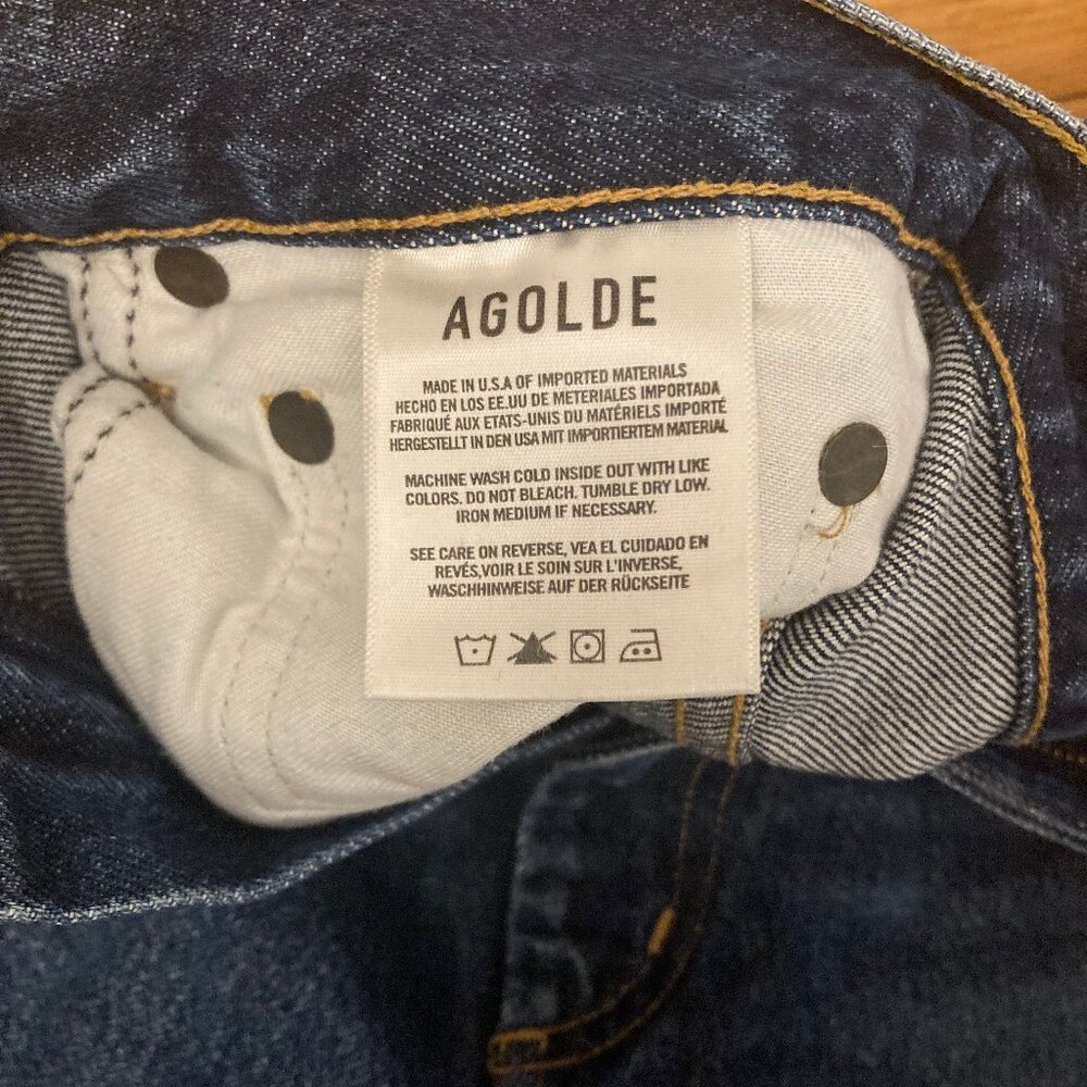 AGOLDE Pinch Waist High Rise Kick Jeans sz 27 (fits like a 26) - Picture 6 of 7